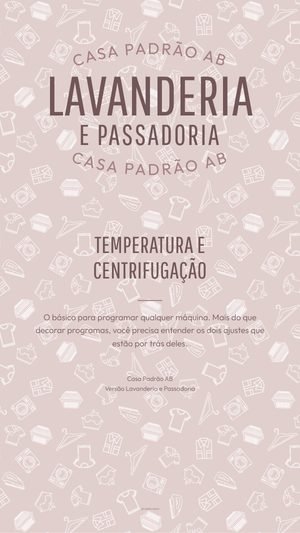 Capa do material Temperatura e centrifugação